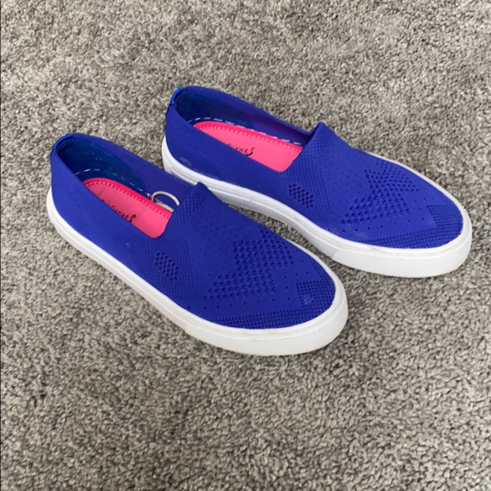 Blue shoes
